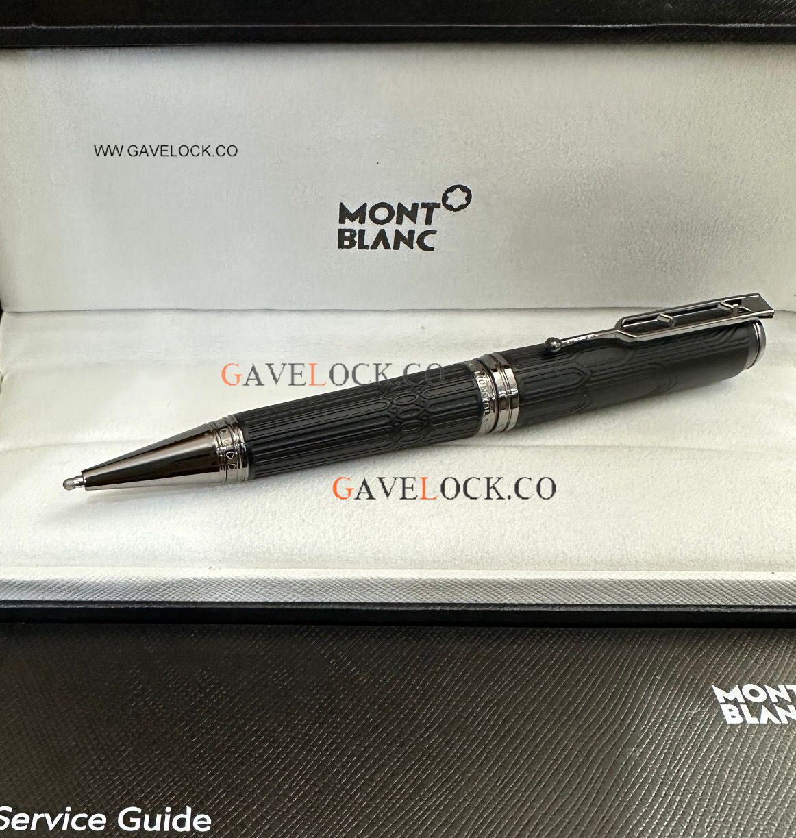AAA Copy Montblanc Victor Hugo Black Barrel & Black Matte Clip Ballpoint Pen